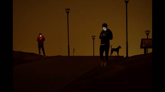 說(shuō)明: Macintosh HD:Users:chendong:Desktop:張乾琦 工作坊:工作坊:官方作品:中文圖說(shuō):不存在的戰(zhàn)爭(zhēng):1. 張乾琦，“不存在的戰(zhàn)爭(zhēng)”視頻截圖，2017.jpg